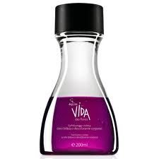 Óleo Bifásico Corporal Vida - Framboesa e Violeta, 200ml